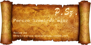 Percze Szemirámisz névjegykártya
